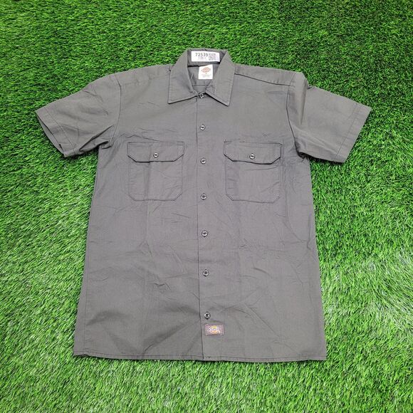 DICKIES Button Shirt Small 21x29 Baggy Green - Picture 1 of 11